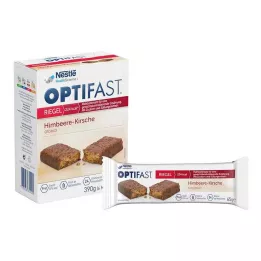 OPTIFAST Bringebær-kirsebærbar, 6X65 g