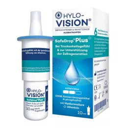 HYLO-VISION Safedrop pluss øyedråper, 10 ml