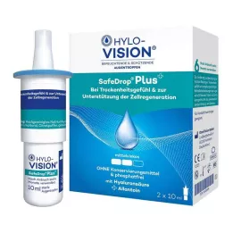 HYLO-VISION SafeDrop Plus øyedråper, 2X10 ml