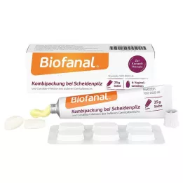 BIOFANAL Kombinasjonspakke for vaginale soppinfeksjoner Vagtab.+salve, 1 P