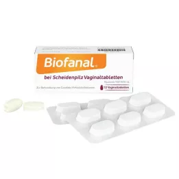 BIOFANAL for vaginale gjærinfeksjoner 100 000 IE vaginale tabletter, 12 stk