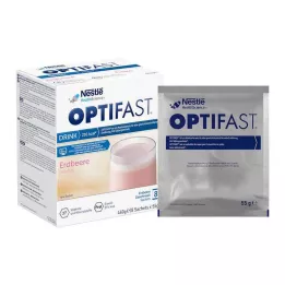 OPTIFAST Drikk jordbærpulver, 8X55 g