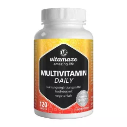 MULTIVITAMIN DAILY uten jod vegetariske kapsler, 120 stk