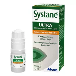 SYSTANE ULTRA Fuktmiddel for øyelokk uten konserveringsmiddel, 10 ml