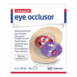 LEUKOPLAST Eye Occlusor 5,5 cmx7,6 cm, 30 stk