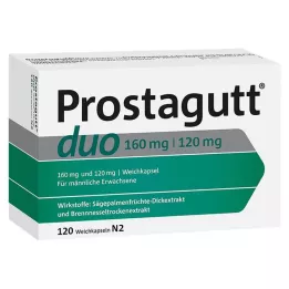 PROSTAGUTT Duo 160 mg/120 mg myke kapsler 120 stk., 120 stk