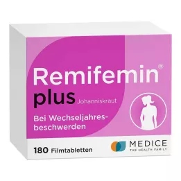 REMIFEMIN pluss johannesurt filmdrasjerte tabletter, 180 stk
