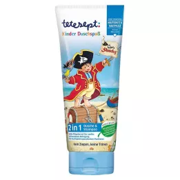 Tetesept 2 i 1 dusj og sjampo kaptein Sharky, 200 ml