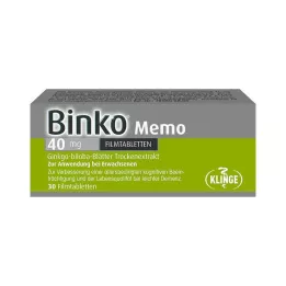 BINKO Memo 40 mg filmbelagte tabletter, 30 stk