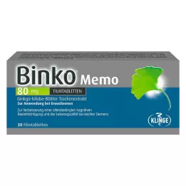 BINKO Memo 80 mg filmbelagte tabletter, 30 stk