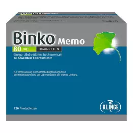 BINKO Memo 80 mg filmbelagte tabletter, 120 stk