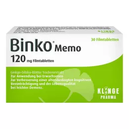 BINKO Memo 120 mg filmdrasjerte tabletter, 30 stk