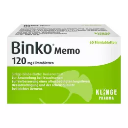 BINKO Memo 120 mg filmdrasjerte tabletter, 60 stk