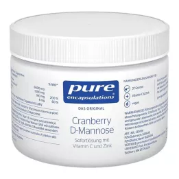 PURE ENCAPSULATIONS Tranebær D-Mannose-pulver, 37 g