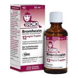 BROMHEXIN Hermes Arzneimittel 12 mg/ml dråper, 50 ml