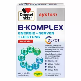 DOPPELHERZ B-kompleks systemtabletter, 120 stk