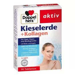 DOPPELHERZ Silica+Collagen Tabletter, 30 stk