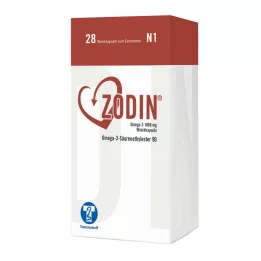 ZODIN Omega-3 1000 mg myke kapsler, 28 stk