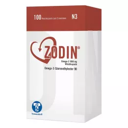 ZODIN Omega-3 1000 mg myke kapsler, 100 stk