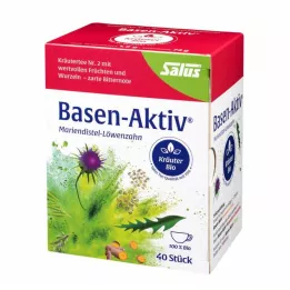 BASEN AKTIV Tea No.2 Mariend.-løvetann Organic Salus, 40 stk