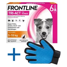 FRONTLINE Tri-Act løsning for spotting for hunder 5-10 kg, 6 stk