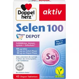 DOPPELHERZ Selen 100 2 Fases Depot Tablets, 45 stk