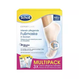 SCHOLL Intensiv pleiende fotmaske i sokker, 3X2 stk