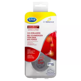 SCHOLL 3/4 setter inn hæl og smerte 37-39,5, 1x2 stk