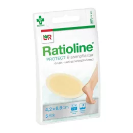 RATIOLINE protect blemmeplaster 4,2x6,8 cm, 5 stk