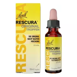 BACHBLÜTEN Originale Rescura-dråper med alkohol, 10 ml