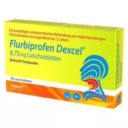 FLURBIPROFEN Dexcel 8,75 mg pastiller, 24 stk