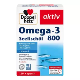 DOPPELHERZ Omega-3 Sea Fish Oil 800 aktive kapsler, 120 stk