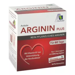 ARGININ PLUS Vitamin B1+B6+B12+Folsyrepinner, 60X5,9 g