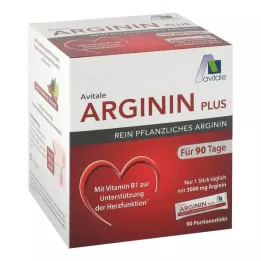 ARGININ PLUS Vitamin B1+B6+B12+Folsyrepinner, 90X5,9 g