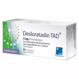 DESLORATADIN TAD 5 mg filmdrasjerte tabletter, 50 stk