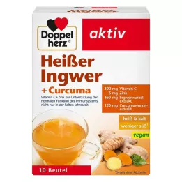 DOPPELHERZ varm ingefær+gurkemeieposer, 10 stk