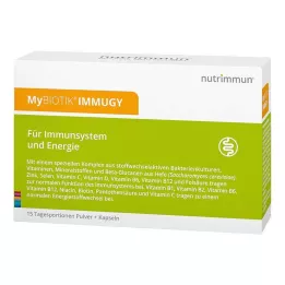 MYBIOTIK IMMUGY Kombinasjonspakke 15x2 g+30 kapsler, 1 stk
