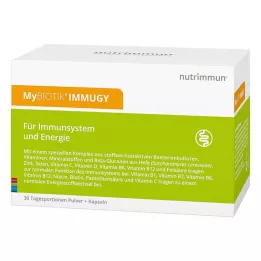 MYBIOTIK IMMUGY Kombinasjonspakke 30x2 g+60 kapsler, 1 stk