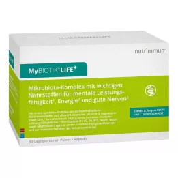MYBIOTIK LIFE+ Kombinasjonspakke 30x1,5 g Plv.+60 Kap., 1 stk