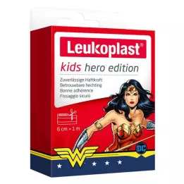 LEUKOPLAST barnegipshelt Wonder Woman 6 cmx1m, 1 stk