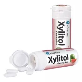 MIRADENT Xylitol tyggegummi vannmelon, 30 stk