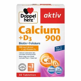 Doppelherz Calcium 900 + D3 tabletter, 30 stk