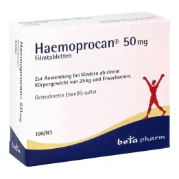 Haemoprocan 50 mg filmdrasjerte tabletter (100 stykker)