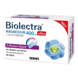 BIOLECTRA Magnesium 400 mg ultra 3-fasedepot, 30 stk