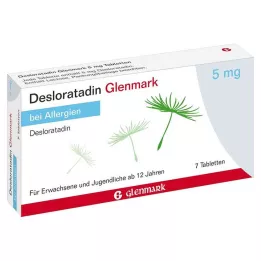 DESLORATADIN Glenmark 5 mg tabletter, 7 stk