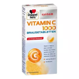 DOPPELHERZ Vitamin C 1000 system brusetabletter, 40 stk