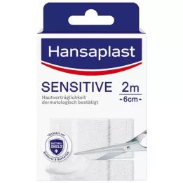 HANSAPLAST Sensitiv gips hypoallergen 6 cm x 2 m, 1 stk