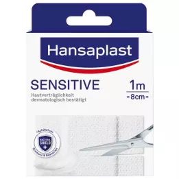 HANSAPLAST Sensitiv gips hypoallergen 8 cm x 1 m, 1 stk