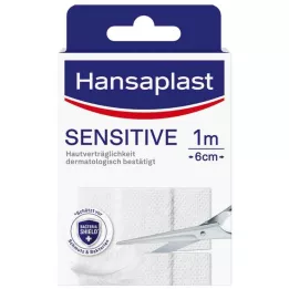 HANSAPLAST Sensitiv gips hypoallergen 6 cm x 1 m, 1 stk