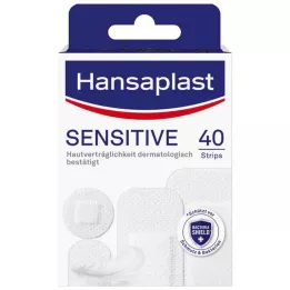 HANSAPLAST Sensitive Gips Hypoallergene Strips, 40 stk